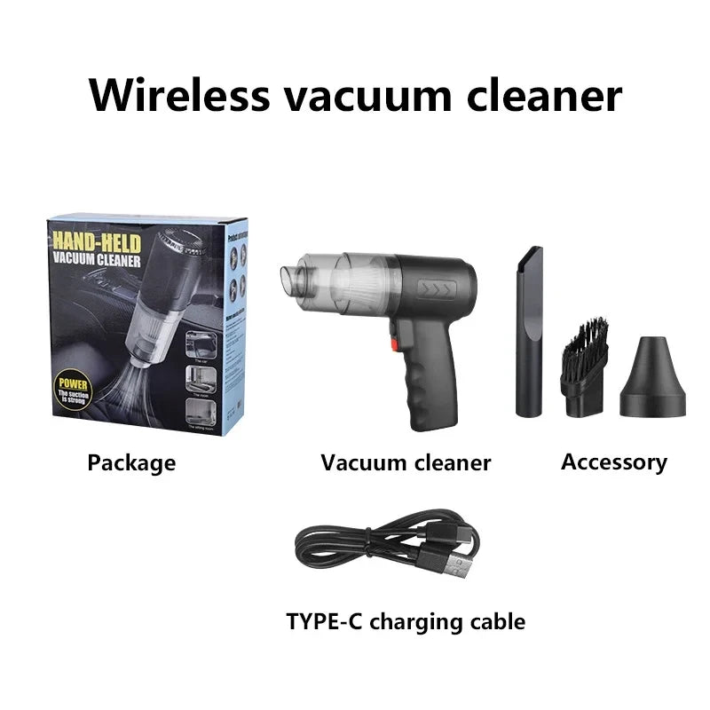 Portable Cordless Car Vacuum Cleaner