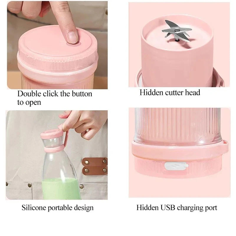 Portable USB Rechargeable Fruit Blender