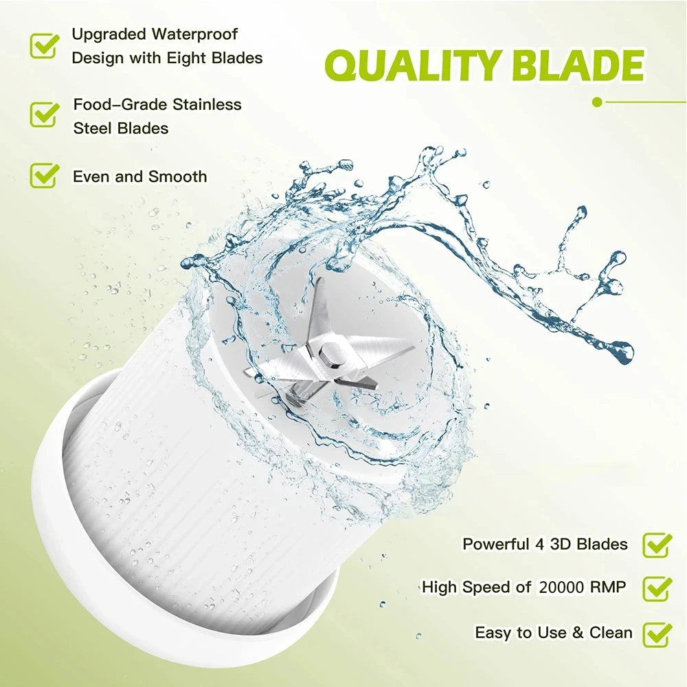 Portable USB Rechargeable Fruit Blender